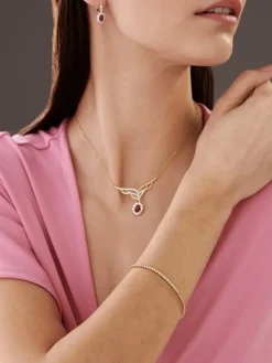Apart Bransoletka z żółtego złota z brylantami - 18 cm - 2,00 ct - próba 750< Bransoletki Z Diamentami