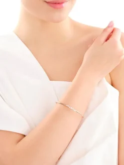 Apart Bransoletka z żółtego złota z brylantami - 0,10 ct - próba 375< Bransoletki Z Diamentami