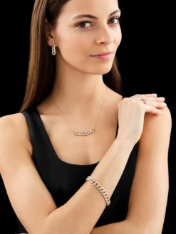 Apart Bransoletka z żółtego złota z diamentami - 19 cm - 2,10 ct - próba 585< Wszystkie
