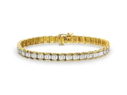 Best Apart Bransoletka z żółtego złota z diamentami - 19 cm - 0,78 ct - próba 585