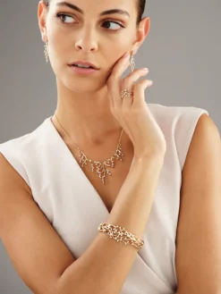 Apart Bransoletka z żółtego złota z brylantami - 0,72 ct - próba 585< Bransoletki Z Diamentami