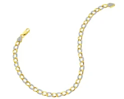 New Apart Bransoletka z żółtego złota z diamentami - 19 cm - 0,75 ct - próba 585