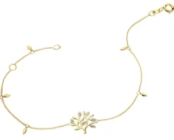 Best Apart Bransoletka z żółtego złota z diamentami - drzewko - 0,01 ct - próba 585