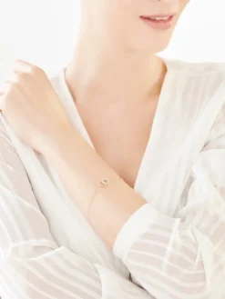 New Apart Bransoletka z żółtego złota z diamentami - 0,05 ct - próba 375
