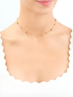 Elixa Choker ze stali szlachetnej - kulki
