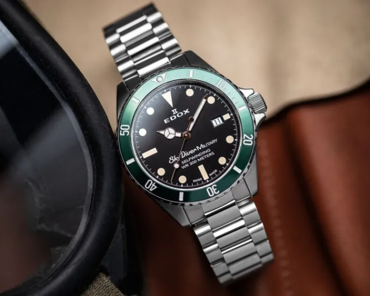 Sale Edox Sky Diver 70's Military Limited Edition