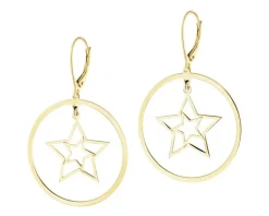 Clearance Apart Kolczyki srebrne - koła, gwiazdy