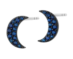 Best Apart Kolczyki srebrne z cyrkoniami - Księżyce