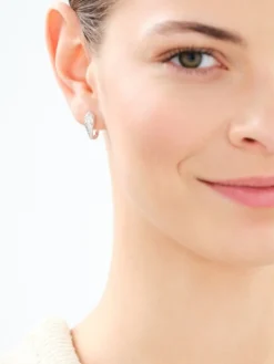 Discount Apart Kolczyki srebrne z cyrkoniami - węże