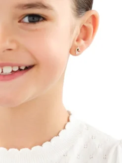 Apart Kolczyki srebrne z emalią - biedronki, liście< Wszystkie