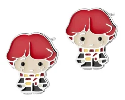 Outlet Apart Kolczyki srebrne z emalią - Harry Potter, Ron Weasley, Warner Bros. Discovery