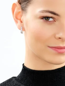 Apart Kolczyki z białego złota z diamentami - 0,19 ct - próba 585< Kolczyki Z Diamentami