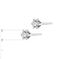 Clearance Apart Kolczyki z białego złota z brylantami - 0,36 ct - próba 750
