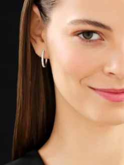 Apart Kolczyki z białego złota z brylantami - koła - 1,00 ct - próba 585< Kolczyki Z Diamentami