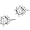 Apart Kolczyki z białego złota z brylantami - SI2/H - 0,68 ct - próba 585< Kolczyki Z Diamentami
