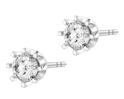 Apart Kolczyki z białego złota z brylantami - SI2/H - 0,68 ct - próba 585< Kolczyki Z Diamentami
