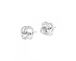 Apart Kolczyki z białego złota z diamentami - 0,01 ct - próba 375< Kolczyki Z Diamentami