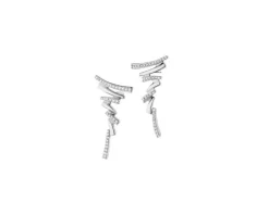 Apart Kolczyki z białego złota z diamentami - 0,15 ct - próba 585< Wszystkie