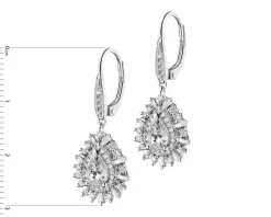 Apart Kolczyki z białego złota z diamentami - 1,74 ct - próba 585< Kolczyki Z Diamentami
