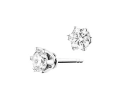 Apart Kolczyki z białego złota z brylantami - SI2/H - 0,50 ct - próba 585< Kolczyki Z Diamentami