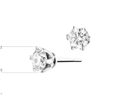 Apart Kolczyki z białego złota z brylantami - SI2/H - 0,50 ct - próba 585< Kolczyki Z Diamentami