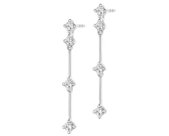 Apart Kolczyki z białego złota z brylantami - 0,56 ct - próba 585< Wszystkie