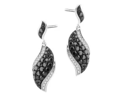 Clearance Apart Kolczyki z białego złota z brylantami - 0,54 ct - próba 585