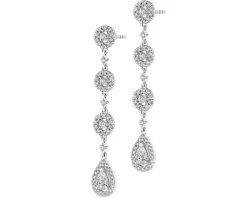 Clearance Apart Kolczyki z białego złota z diamentami - 1,30 ct - próba 585
