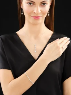Clearance Apart Kolczyki z białego złota z diamentami - 1,30 ct - próba 585