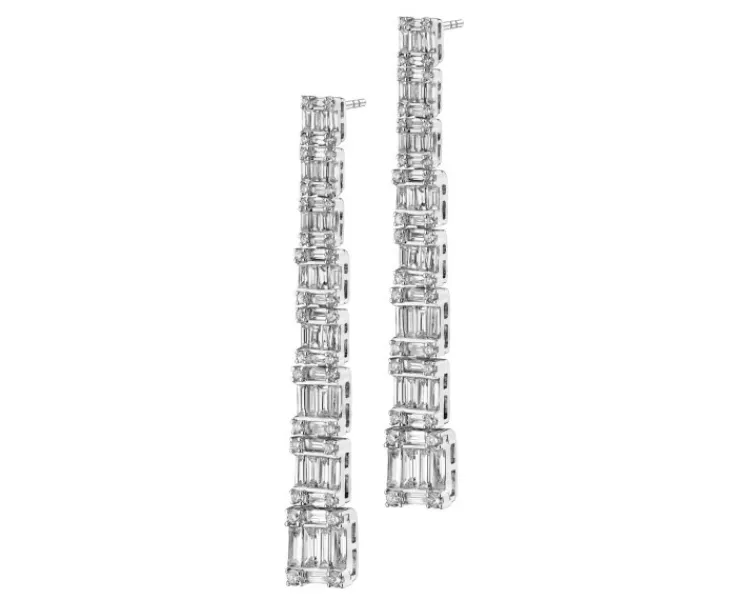 Apart Kolczyki z białego złota z diamentami - 1,99 ct - próba 750< Kolczyki Z Diamentami