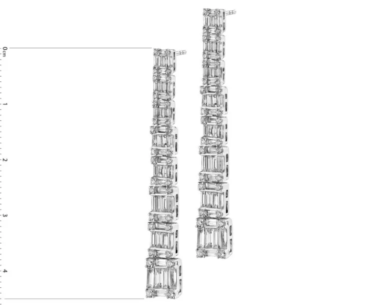 Apart Kolczyki z białego złota z diamentami - 1,99 ct - próba 750< Kolczyki Z Diamentami