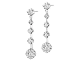 Online Apart Kolczyki z białego złota z brylantami - 0,61 ct - próba 750