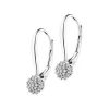 Apart Kolczyki z białego złota z diamentami - 0,12 ct - próba 585< Kolczyki Z Diamentami