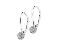 Apart Kolczyki z białego złota z diamentami - 0,12 ct - próba 585< Kolczyki Z Diamentami