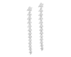 Discount Apart Kolczyki z białego złota z brylantami - 2,00 ct - próba 585