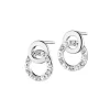 Apart Kolczyki z białego złota z diamentami - 0,04 ct - próba 585< Kolczyki Z Diamentami