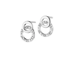 Apart Kolczyki z białego złota z diamentami - 0,04 ct - próba 585< Kolczyki Z Diamentami