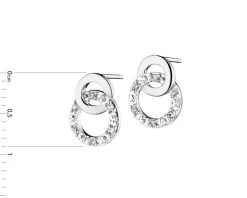 Apart Kolczyki z białego złota z diamentami - 0,04 ct - próba 585< Kolczyki Z Diamentami