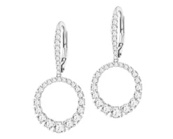 Sale Apart Kolczyki z białego złota z brylantami laboratoryjnymi - 1,14 ct - próba 585