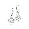 Discount Apart Kolczyki z białego złota z diamentami - drzewka - 0,02 ct - próba 585