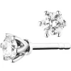 Apart Kolczyki z białego złota z brylantami - 0,16 ct - próba 585< Wszystkie