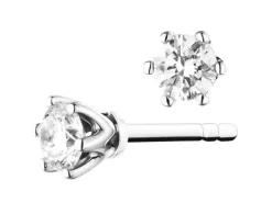Apart Kolczyki z białego złota z brylantami - 0,16 ct - próba 585< Wszystkie