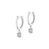 Apart Kolczyki z białego złota z brylantami - 0,15 ct - próba 585