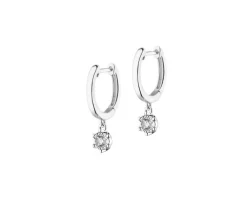 Apart Kolczyki z białego złota z brylantami - 0,15 ct - próba 585