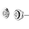 Hot Apart Kolczyki z białego złota z brylantami - 0,15 ct - próba 585