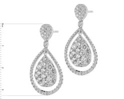 Apart Kolczyki z białego złota z brylantami - 4,29 ct - próba 750< Kolczyki Z Diamentami