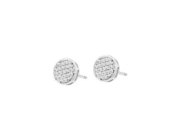 Apart Kolczyki z białego złota z diamentami - 0,12 ct - próba 750