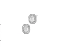 Outlet Apart Kolczyki z białego złota z diamentami - 1,16 ct - próba 750