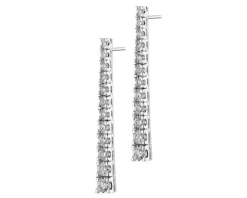Apart Kolczyki z białego złota z brylantami - 0,75 ct - próba 750< Kolczyki Z Diamentami