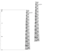 Apart Kolczyki z białego złota z brylantami - 0,75 ct - próba 750< Kolczyki Z Diamentami